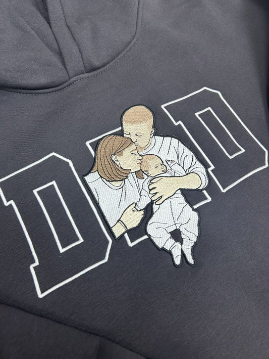 Custom DAD Embroidered Hoodie