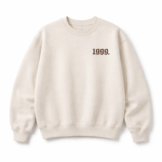 Birth Year Embroidered Crewneck