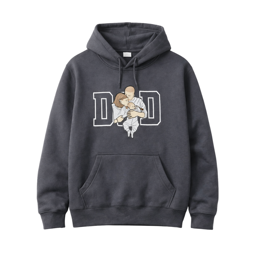 Custom DAD Embroidered Hoodie
